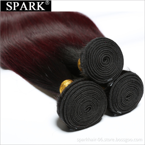 100% human ombre body wave 1b 99j weave red braiding european color brand hair